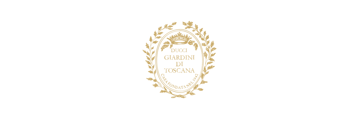Giardini Di Toscana logo in gold on transparent background