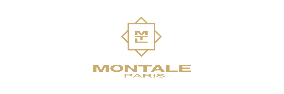 Montale logo in gold on transparent background