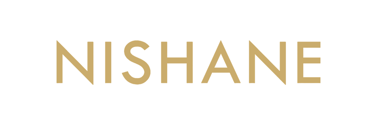 Nishane logo in gold on transparent background