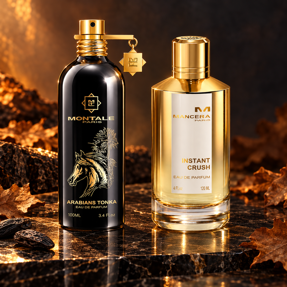 Amber After Dark — all included full-size fragrance bottles